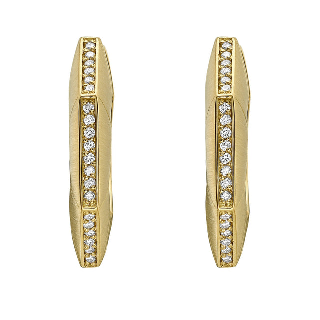 Nautilus Evia Diamond and Gold Earrings