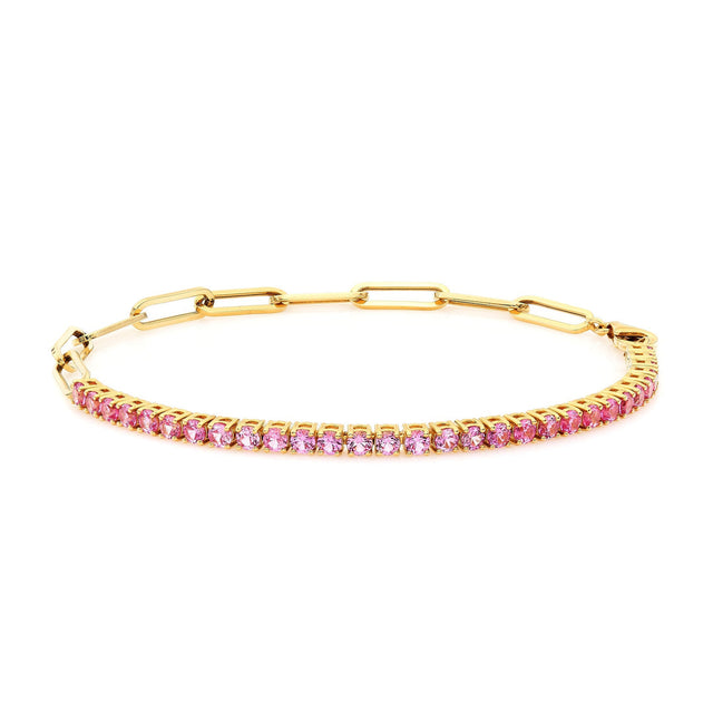 Lobelia Pink Sapphire Bracelet