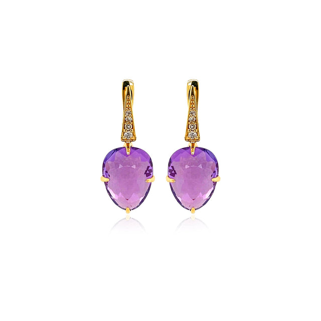 Amethyst Sugar Loaf Earrings