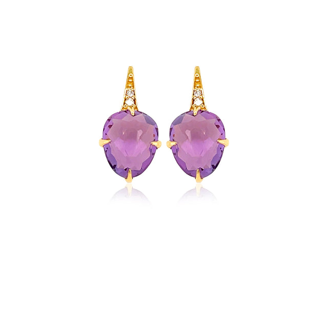 Amethyst Sugar Loaf Earrings