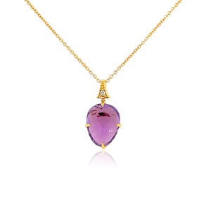 Amethyst Sugar Loaf Necklace