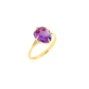 Amethyst Sugar Loaf Ring