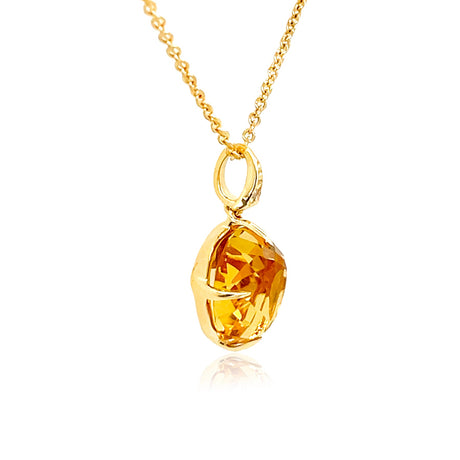 Citrine Sugar Loaf Necklace