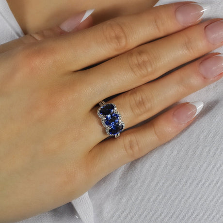 Azure Blue Sapphire Ring