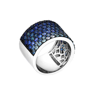 Blue Velvet Blue Sapphire Band