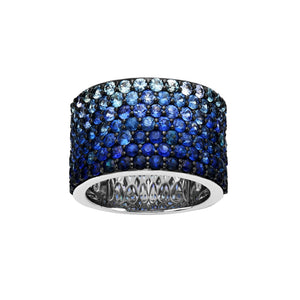 Blue Velvet Blue Sapphire Band