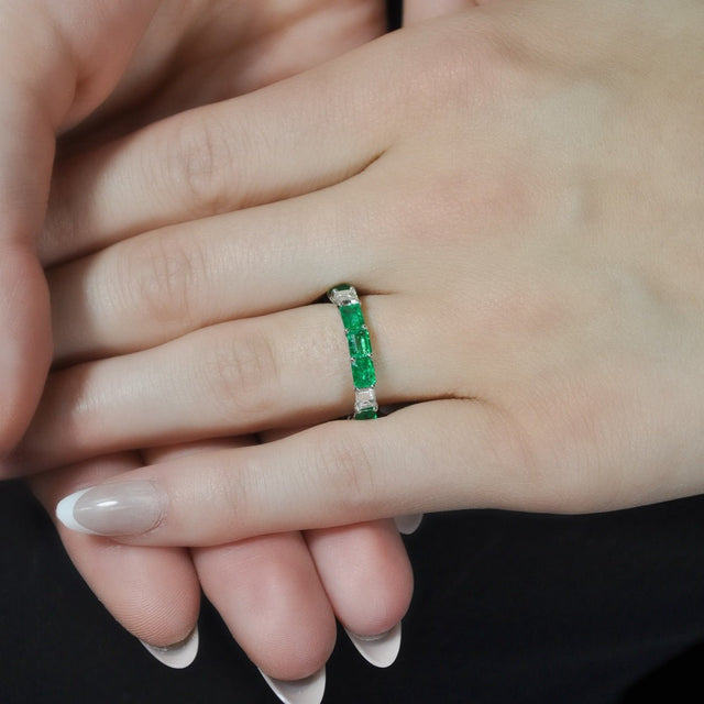 Esme Diamond and Emerald Band