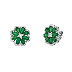 Esme Emerald Stud Earrings