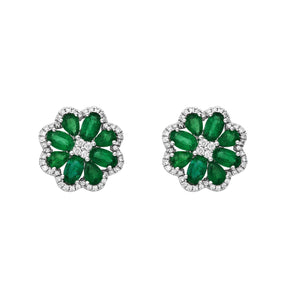 Esme Emerald Stud Earrings