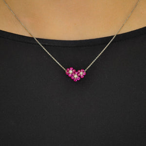 Flores Ruby Pendant Necklace