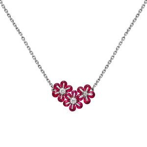 Flores Ruby Pendant Necklace