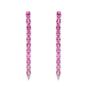 Marian Pink Sapphire Drop Earrings