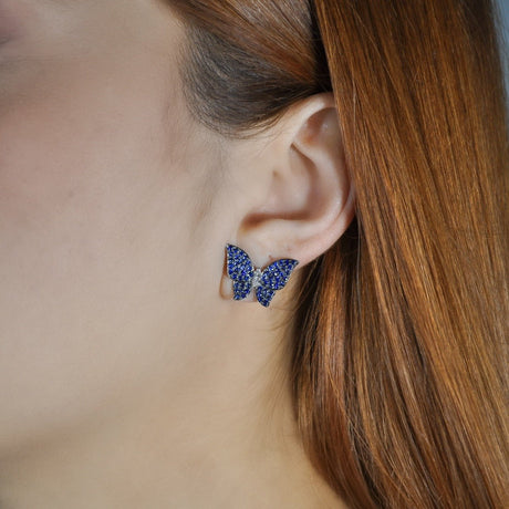 Morphia Blue Sapphire Earrings