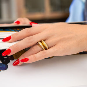 Nautilus Delos Diamond and Gold Ring