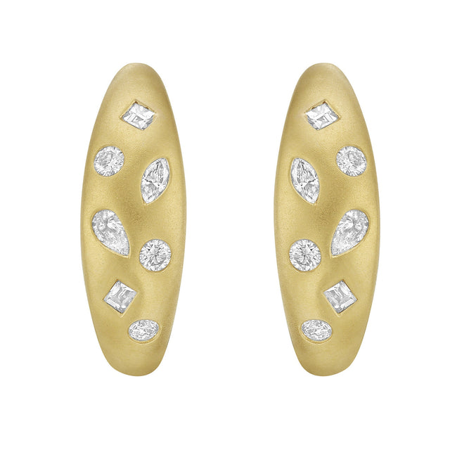 Nautilus Fortune Diamond and Gold Earrings