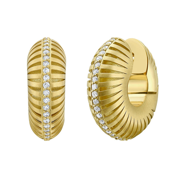 Nautilus Ionia Diamond and Gold Earrings