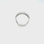 Pave Diamond Pattern White Gold Ring