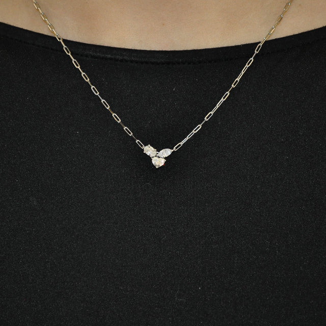 Saskia Diamond Pendant Necklace