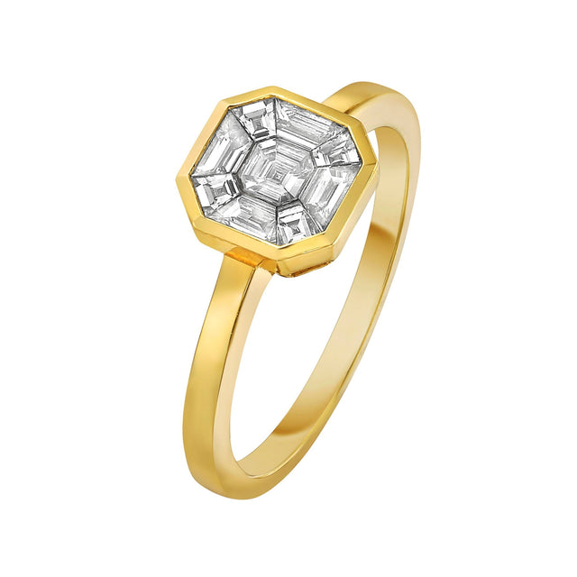 Solaire Levant Solitaire Diamond Ring